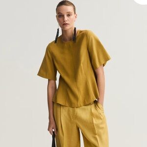 NWT Women's H&M Peplum Blouse size Medium
